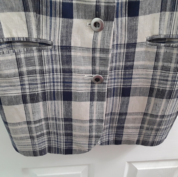 Vintage Express Compagnie Internationale Plaid Oversized Blazer - Picture 2 of 7